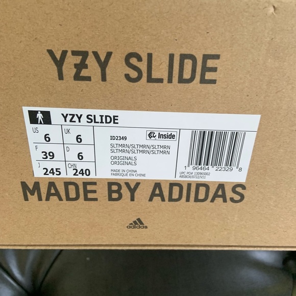 ⛔️ S O L D ⛔️ — Yeezy Slide SLATE MARINE - MENS size 6 - Picture 6 of 7